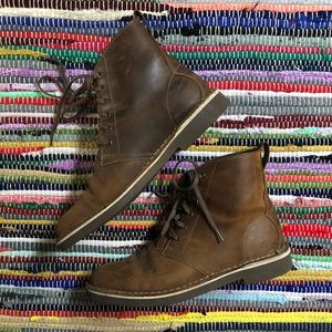 Lace Up Leather Boots